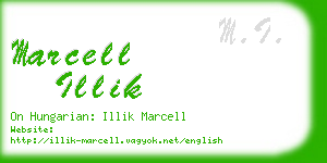 marcell illik business card